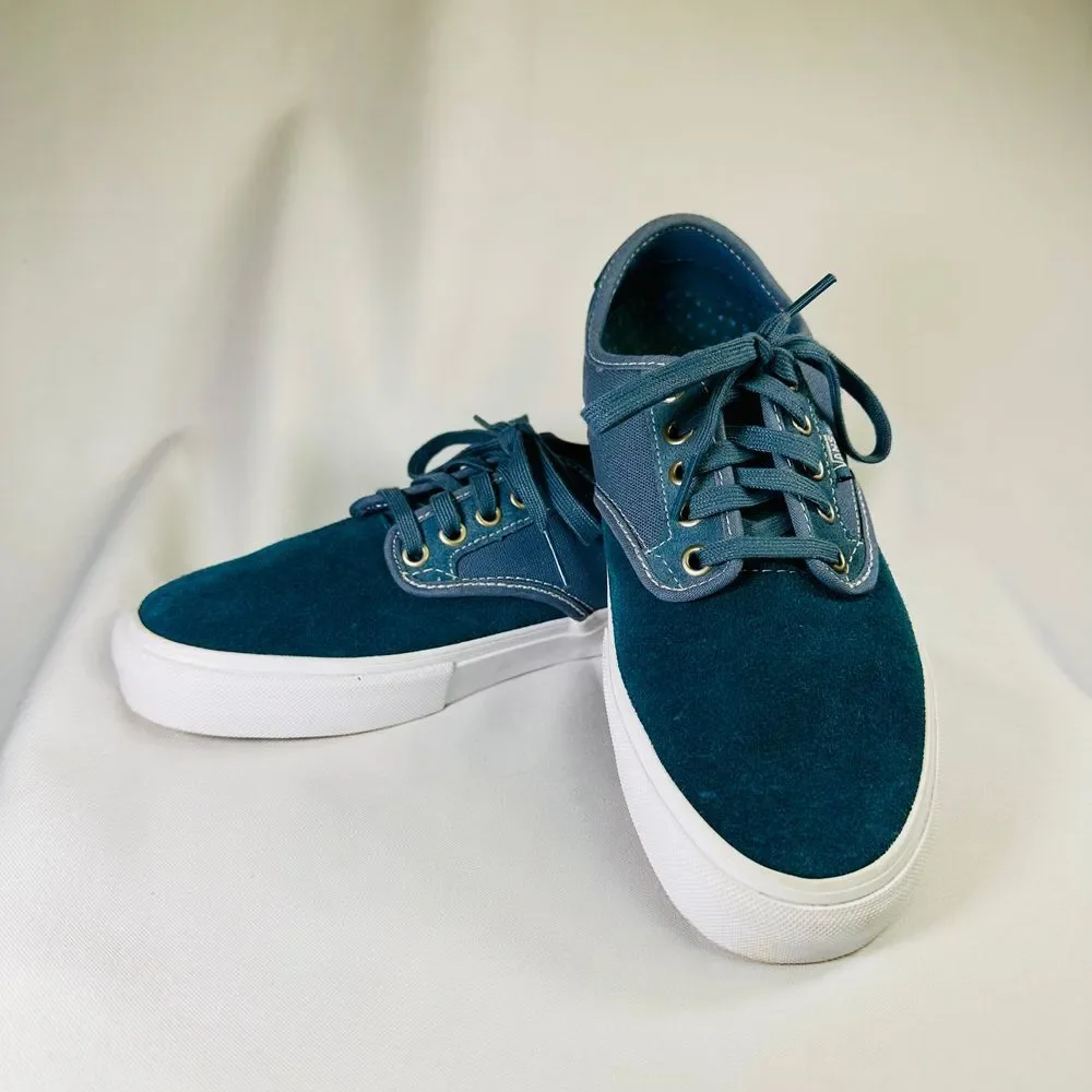 VANS Blue Suede Skateboard Shoe Pro Mens 6.5 Womens 8.5 - Picture 1 of 9